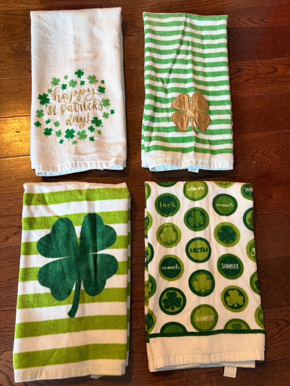 St. Patrick’s Day dish towels